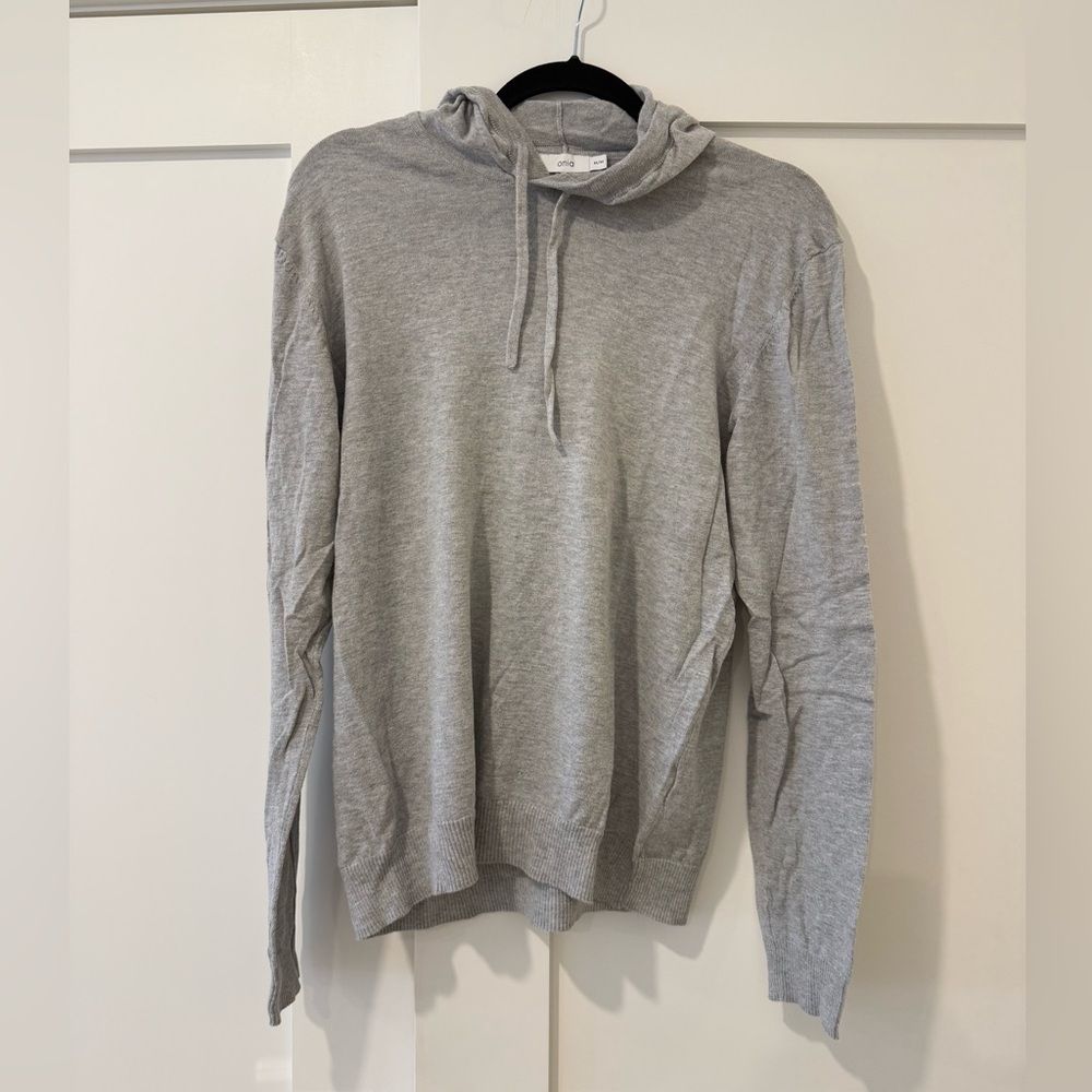 Onia Men’s Gray Light weight Palm Tree Hoodie